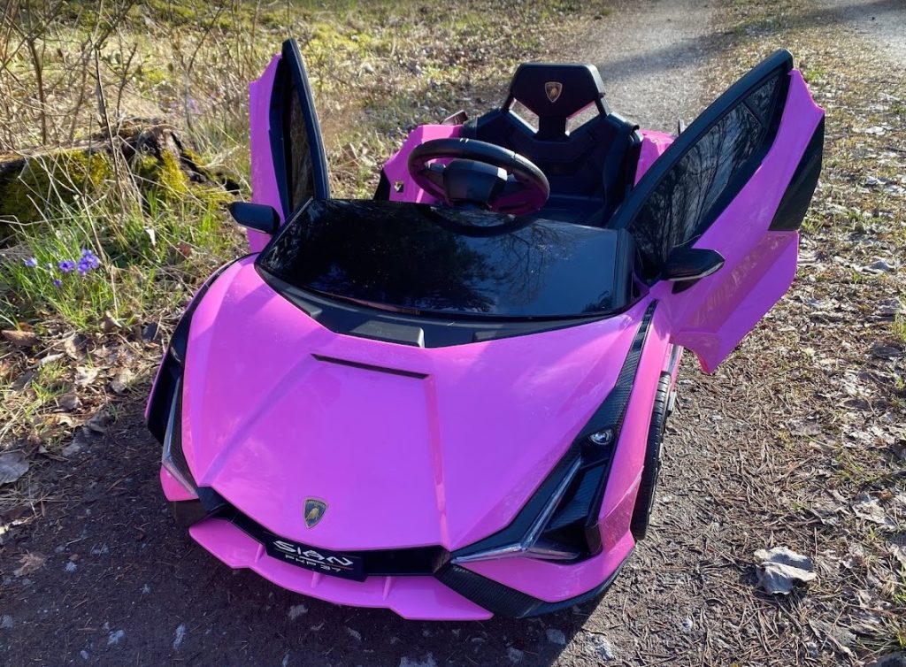 Lamborghini Sian bäst rosa elbil för barn